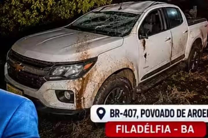 Animal solto na BR-407 provoca acidente com deputado Roberto Carlos na Bahia