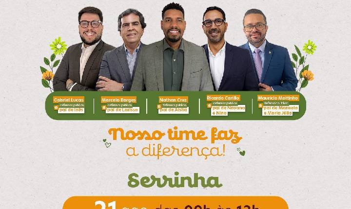 Defensoria Pública promove campanha “Meu Pai Tem Nome” em Serrinha