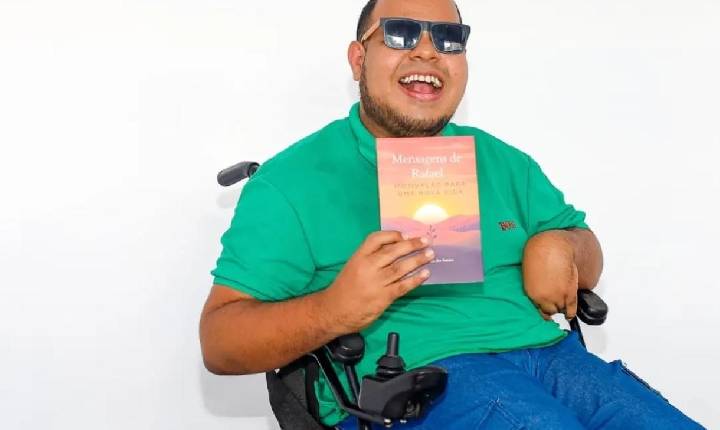 Escritor baiano com paralisia cerebral lança segundo livro e transforma experiências em mensagens de motivação