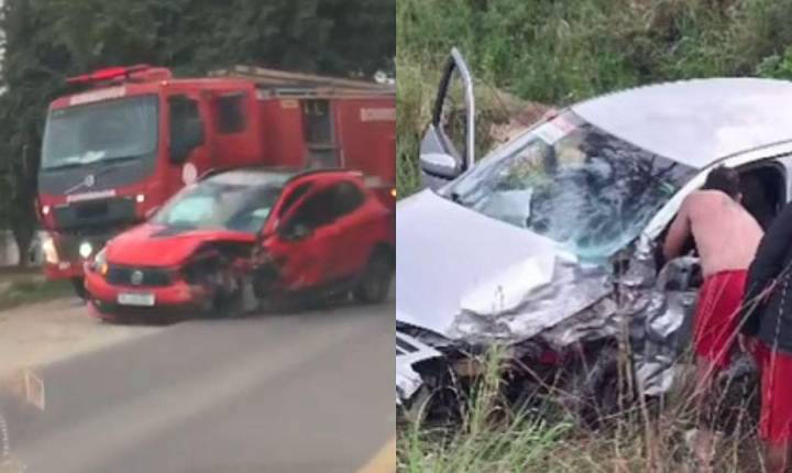 Grave acidente envolvendo dois veículos é registrado na BR-116 Norte em Serrinha