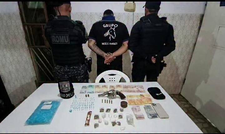 Homem de 20 anos é detido com revólver e drogas durante abordagem na BR-116 Norte