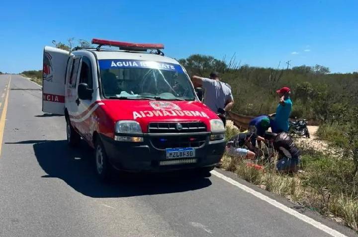 Idoso fica gravemente ferido em acidente na BA-409 entre Coité e Serrinha