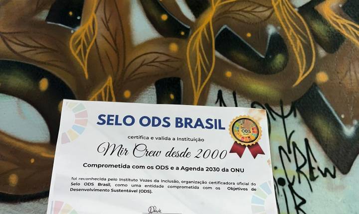 Maurício Lima, BLOT-MIR, e o MIR CREW DESDE 2000 recebem comunicação relacionada ao SDGs in Brazil 2026
