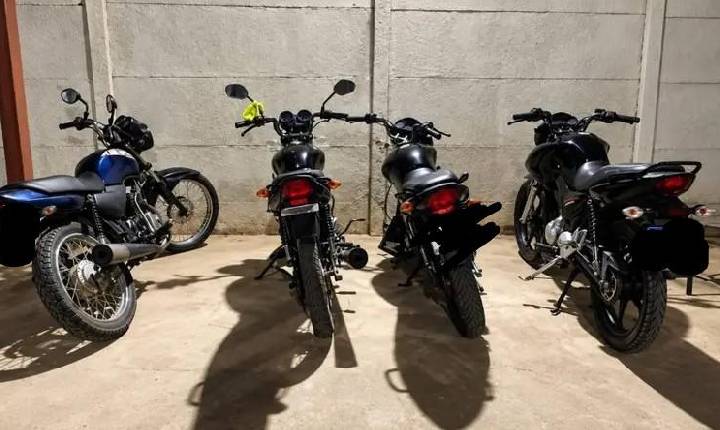 Quatro motocicletas são apreendidas após abordagem do Pelotão Carcará em Serrinha