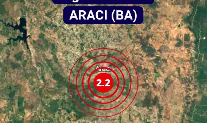 Tremor de terra é registrado nas proximidades de Araci