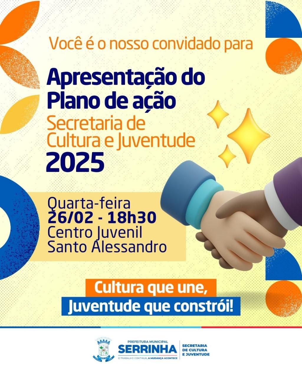 Secretaria de Cultura e Juventude de Serrinha apresenta Plano de Ação 2025