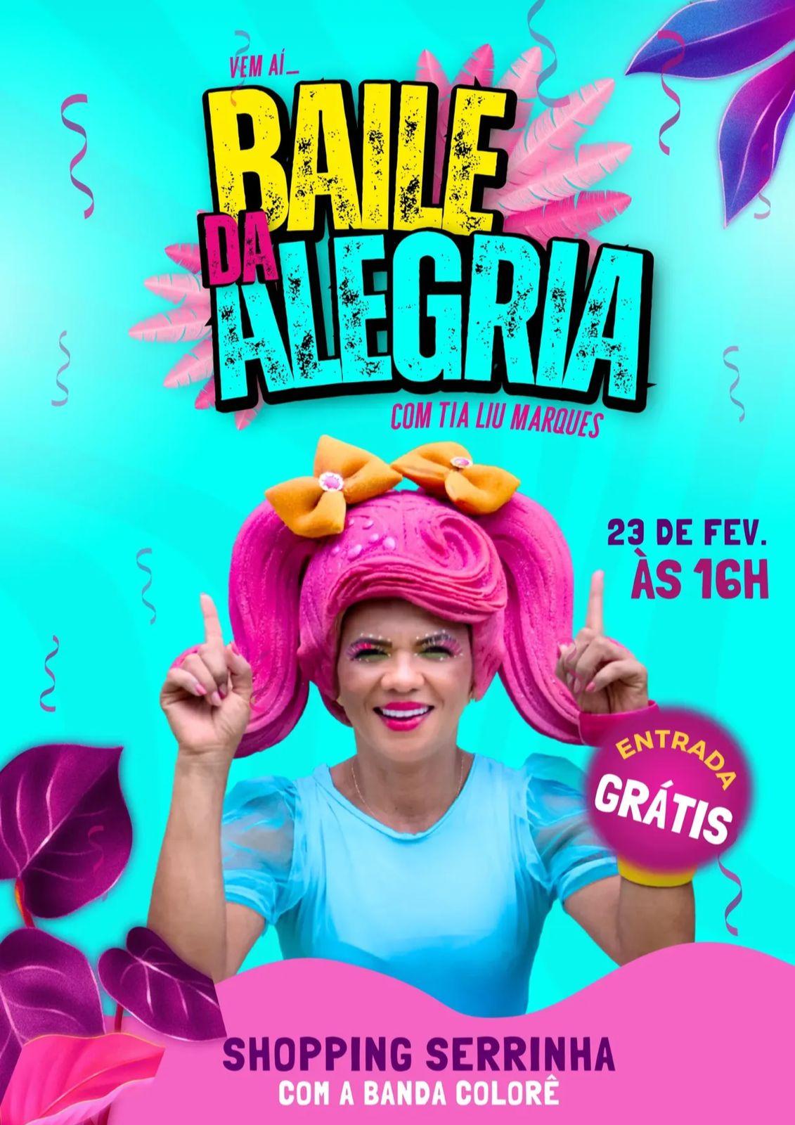 Shopping Serrinha promove Bailinho de Carnaval; Confira