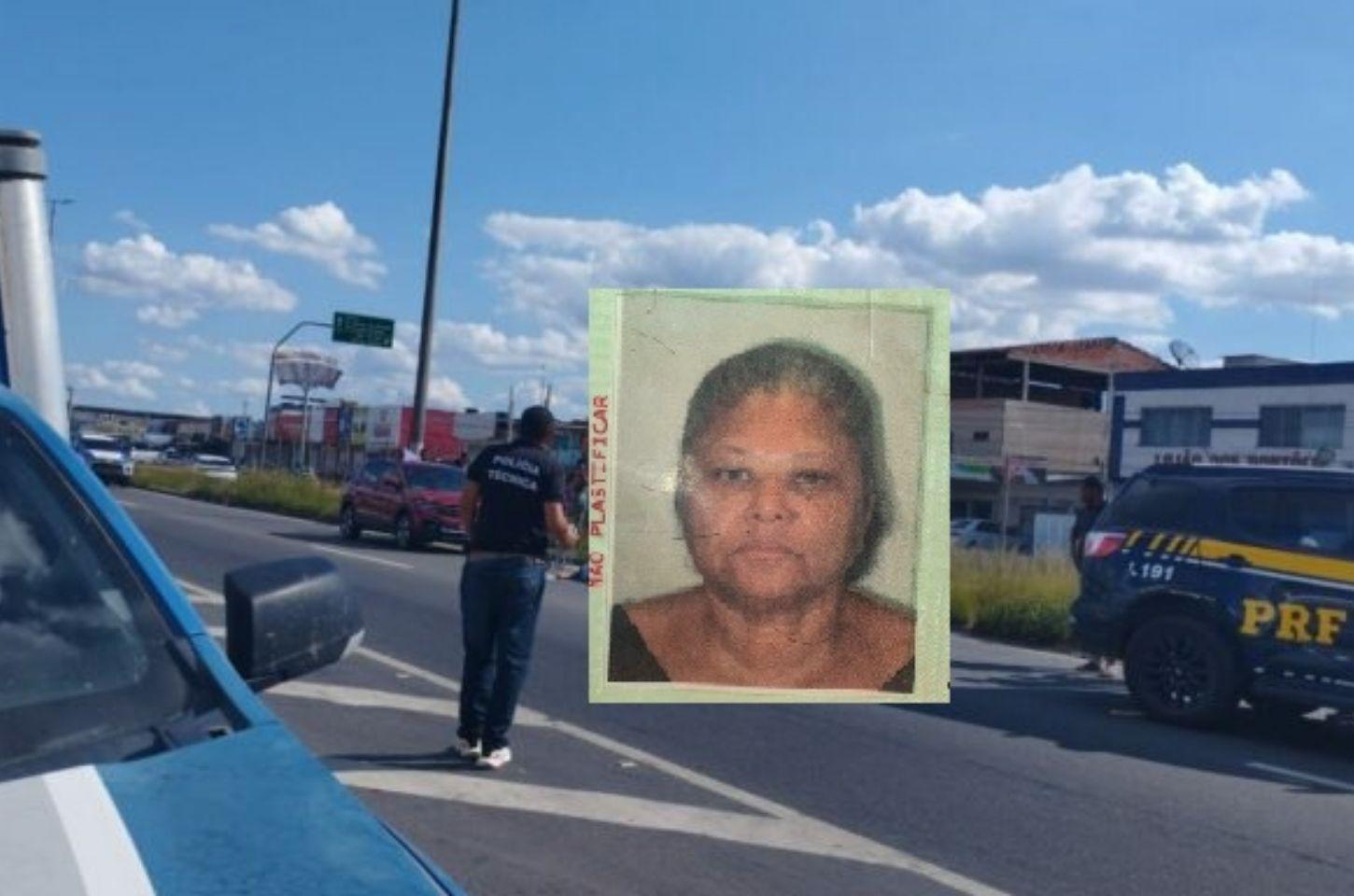 Idosa morre após ser atropelada ao tentar atravessar BR-116 Norte