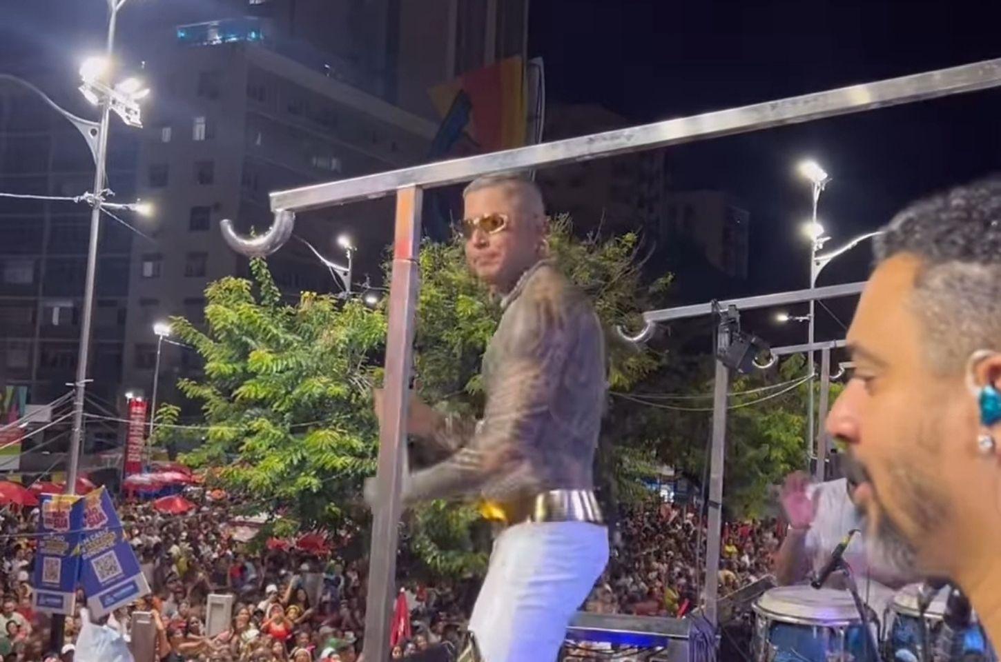 Igor Kannário critica ação policial e encerra show no Carnaval de Salvador