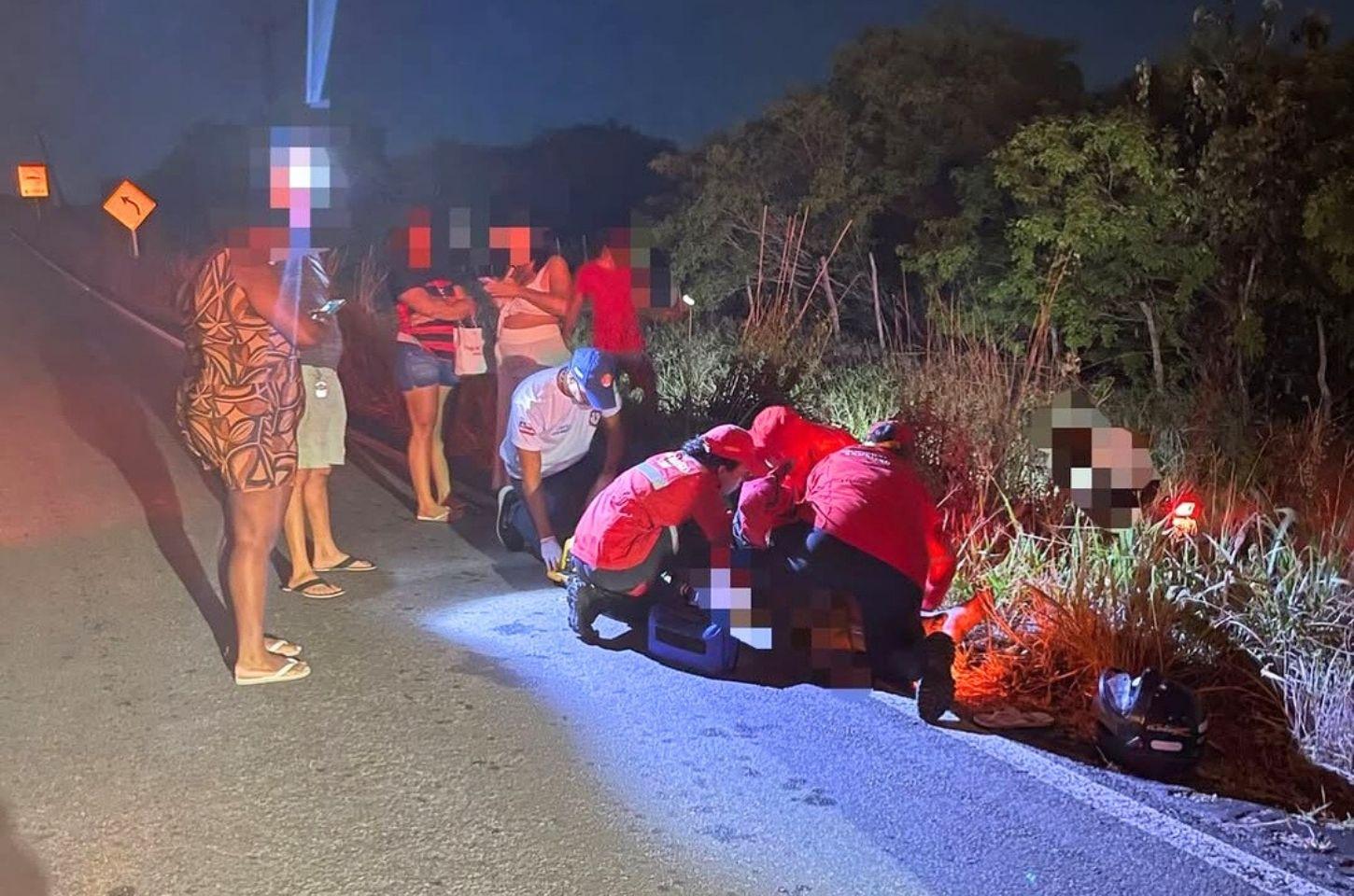 Motociclista fica ferido após acidente em BA na região dos sisal
