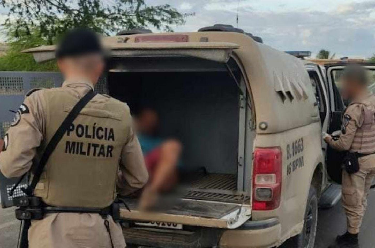 Suspeito de roubo é espancado por populares antes de ser detido pela PM em Barrocas