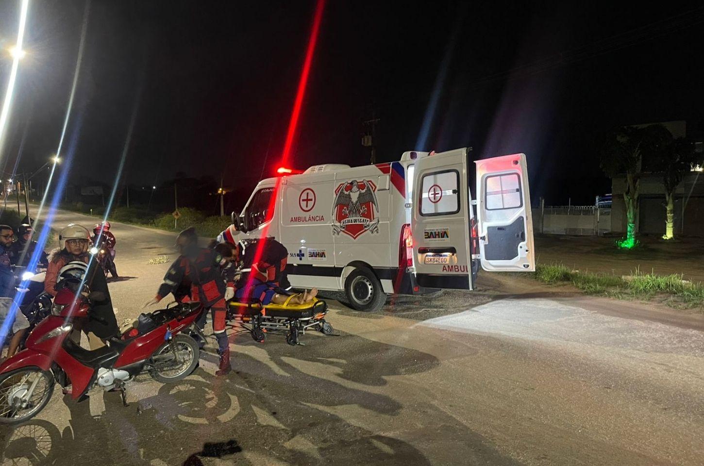 Motociclista cai ao desviar de buracos na BA-409 entre Coité e Serrinha