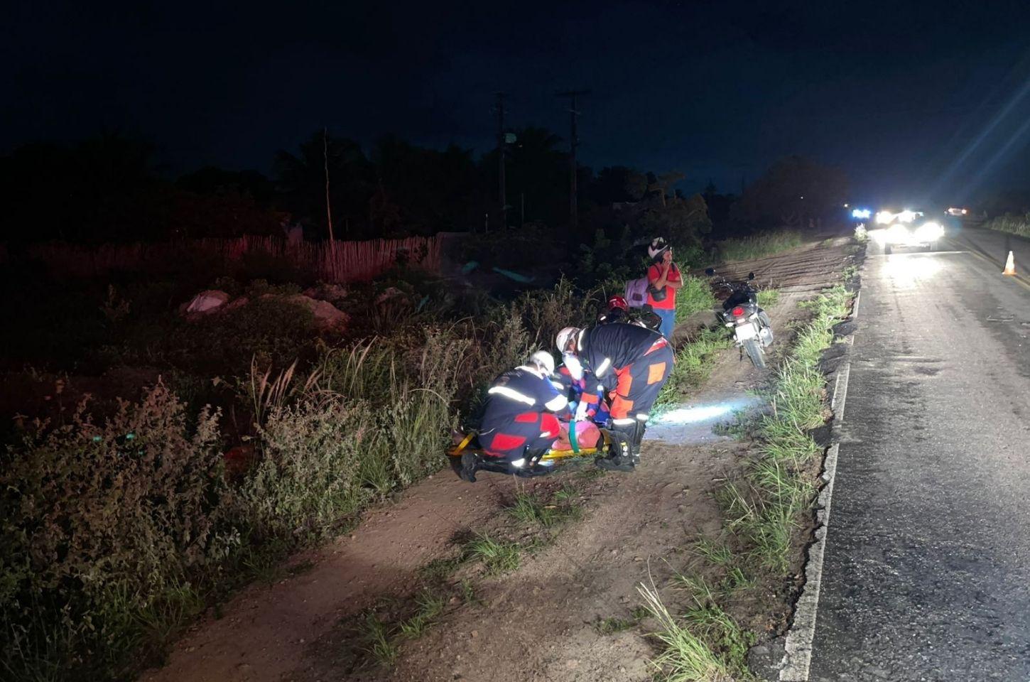 Motociclista fica ferido após colisão em BA na região do sisal