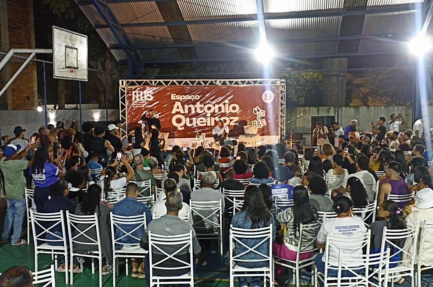 MV Bill abre a 2ª Feira Literária de Serrinha com bate-papo sobre trajetória e cultura periférica