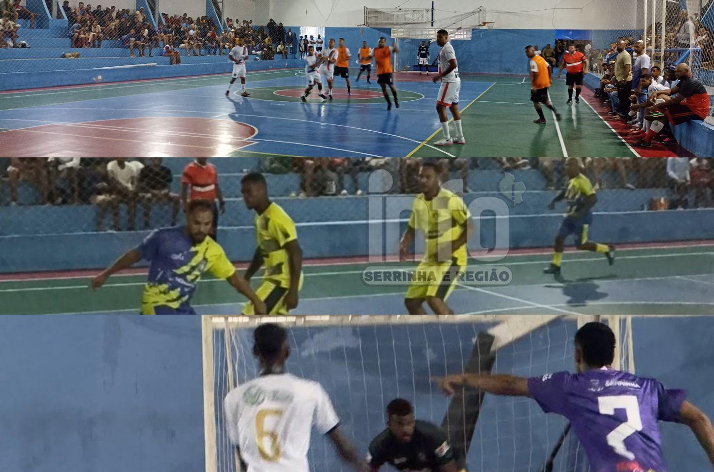 Goleadas e casa cheia marcam abertura do Campeonato Serrinhense de Futsal 2025