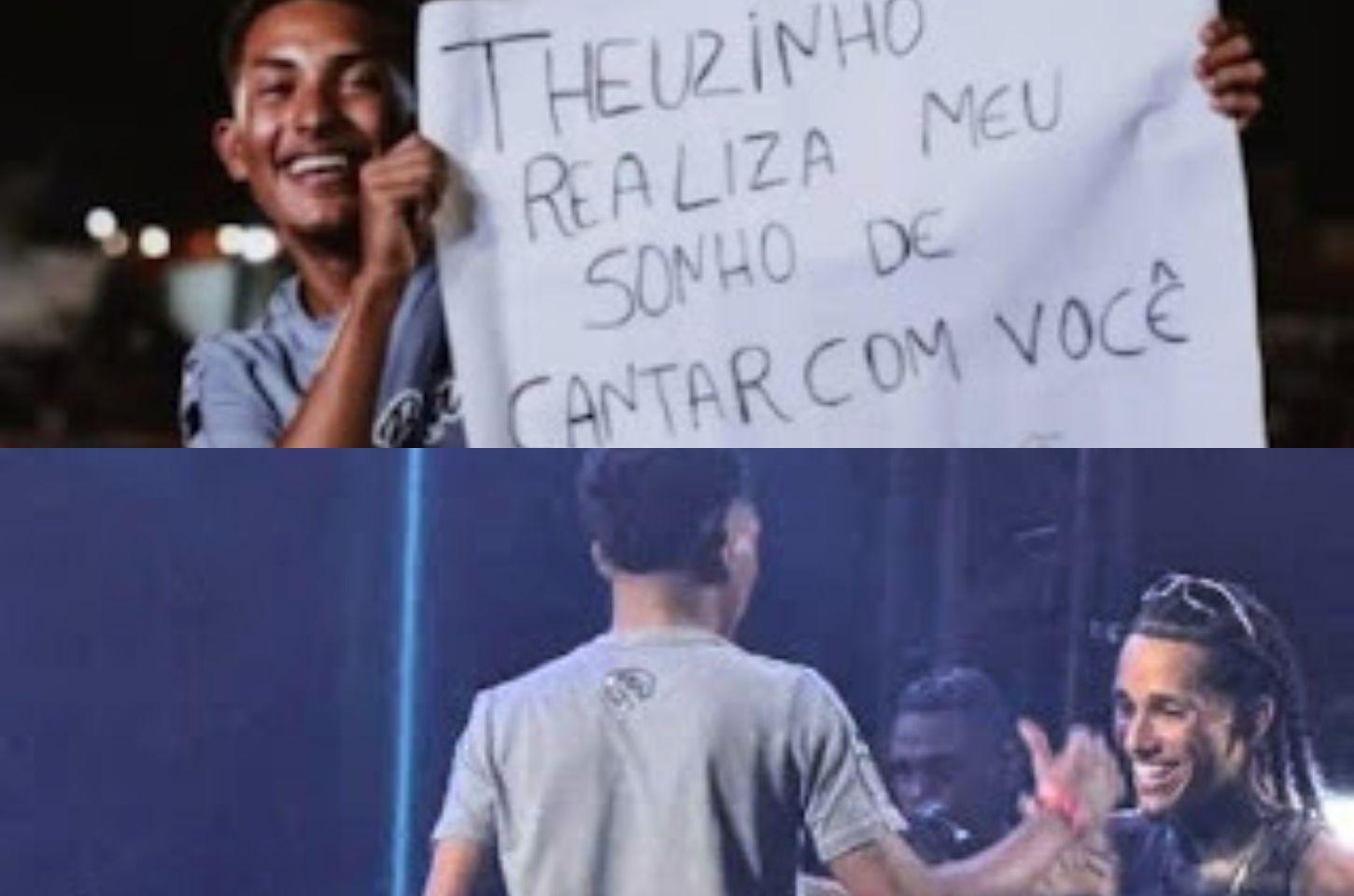 Jovem cantor de Serrinha realiza sonho ao cantar com Theuzinho no São João