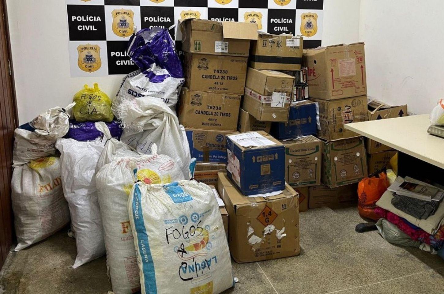 Operação “Em Chamas” apreende sete mil fogos de artifício irregulares em Serrinha