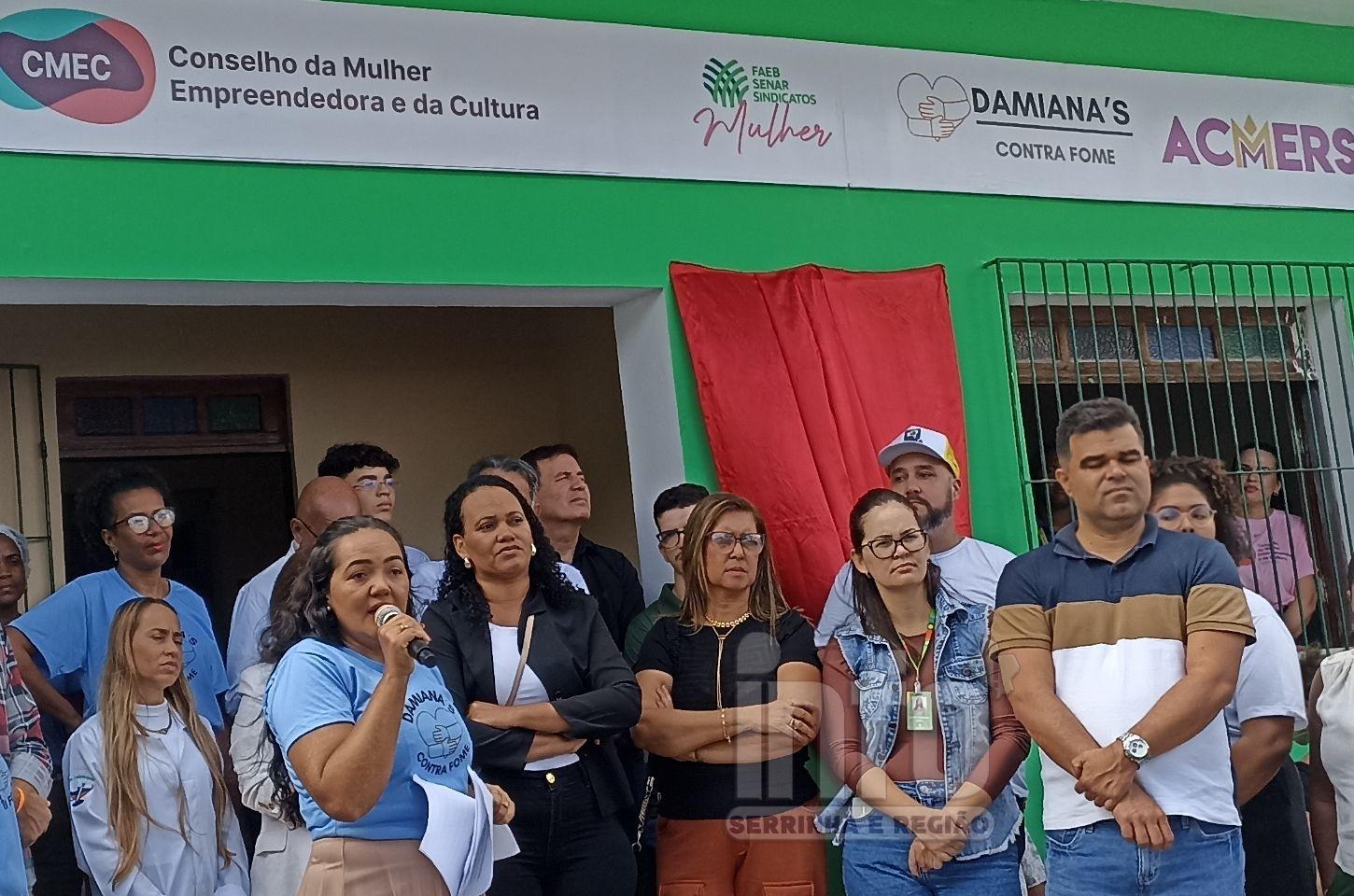 Cozinha Solidária Damiana's contra a Fome é inaugurada em Serrinha