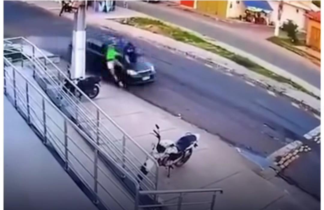 Vídeo: casal de policiais é atropelado durante corrida; motorista estava embriagado