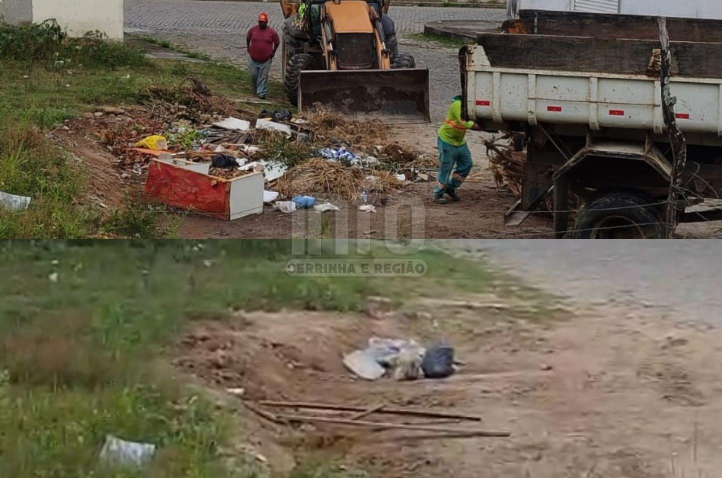 Descarte irregular de lixo é registrado menos de 24 horas depois de limpeza em Serrinha