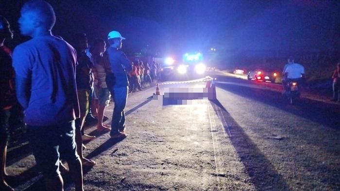 Motociclista morre após ser atingido por ônibus universitário na BA-120 entre Retirolândia e Valente