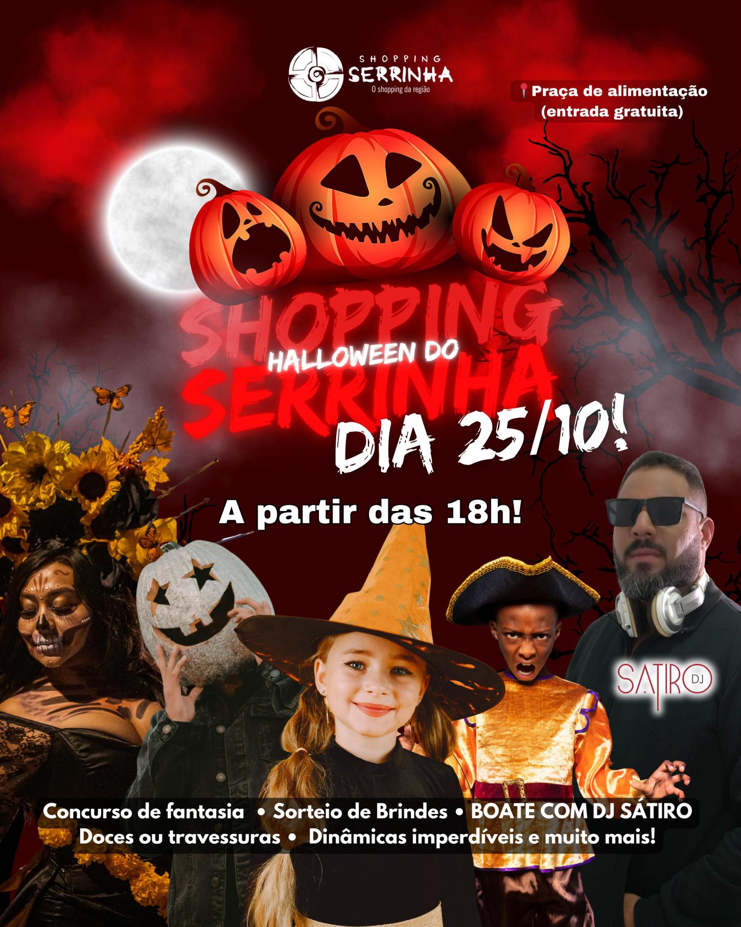 Shopping Serrinha promove o Halloween mais incrível da cidade