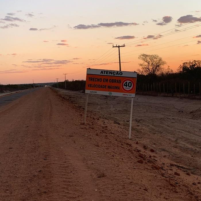 Justiça determina paralisação das obras na BA-120 entre Monte Santo e Queimadas