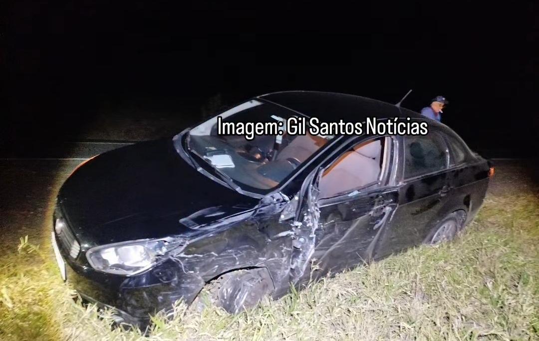 Acidente envolvendo três carros é registrado na BR-116 Norte 