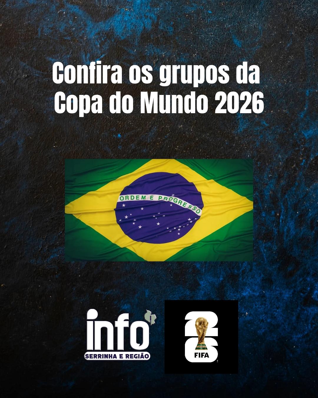 Sorteio define os grupos da Copa 2026; Brasil cai no grupo C