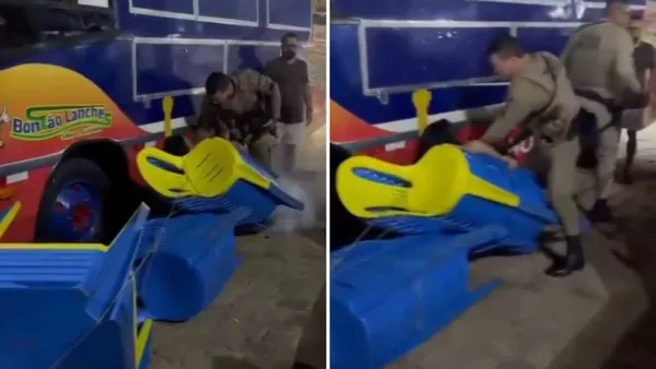 Vídeo: Mulher é agredida por policiais durante cavalgada na Bahia