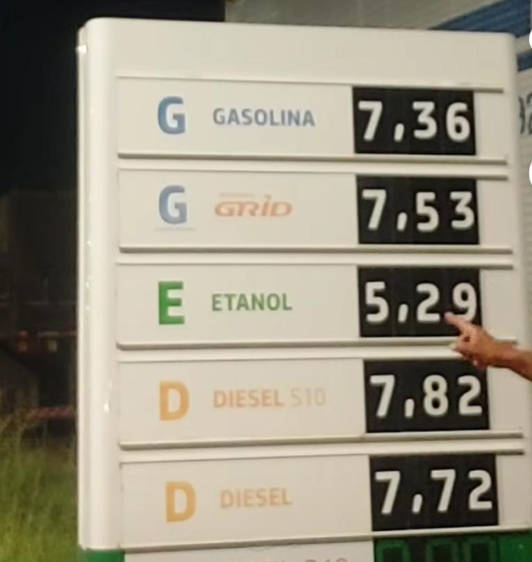 Gasolina dispara em Serrinha e preço já chega a mais de R$ 7,30 após novo aumento na Bahia