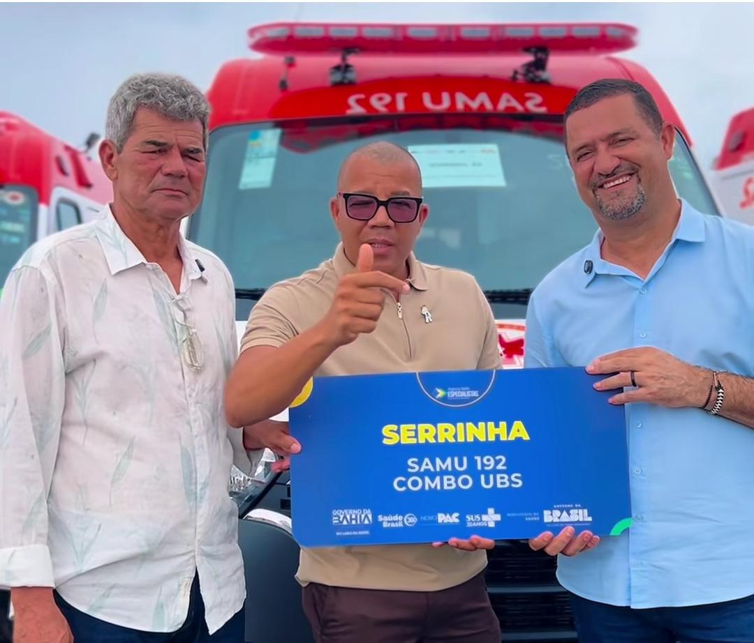 Serrinha e Barrocas recebem ambulâncias do SAMU e Kits de Saúde através do novo PAC na Bahia
