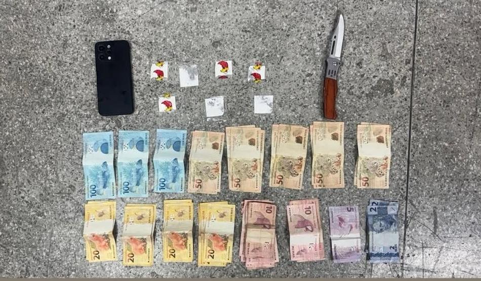 Homem é detido com drogas e dinheiro durante ação policial em município da região do sisal 
