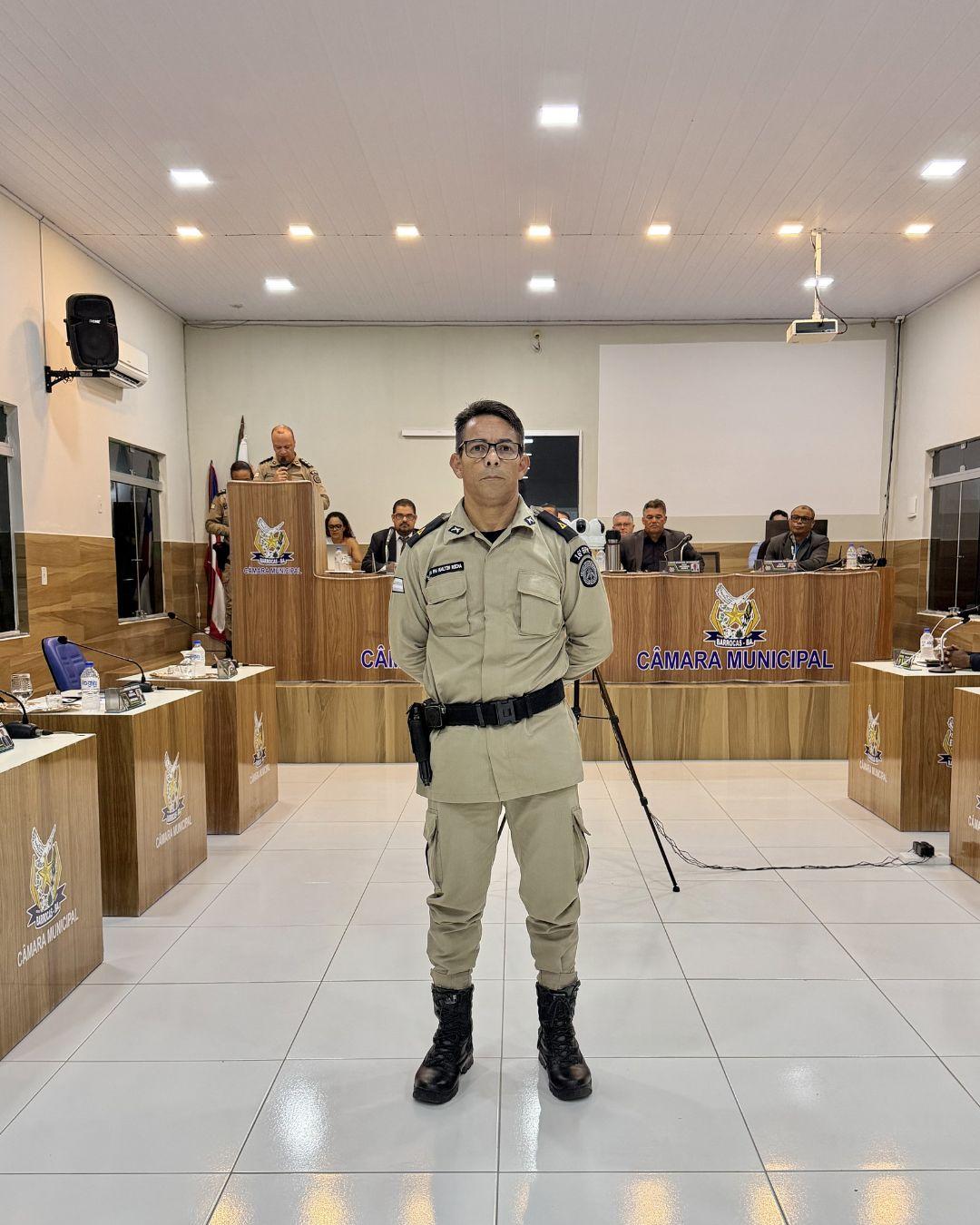 Novo comandante assume Pelotão da PM em Barrocas durante cerimônia oficial