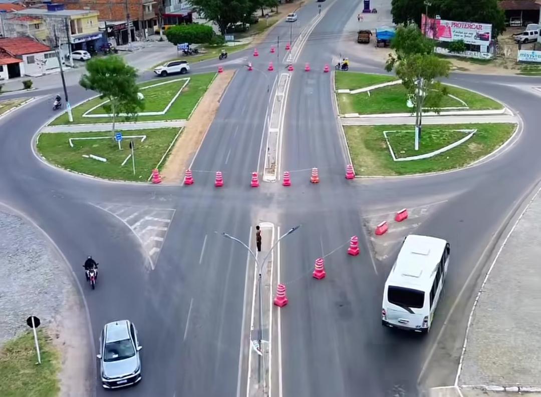 SEINFRA autoriza e intervenção na rotatória da Urbis será implantada de forma definitiva