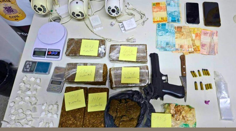 Adolescente é apreendido com mais de 2,5 kg de maconha e outros materiais em Araci