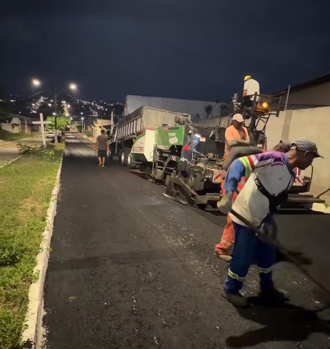 Obras de pavimentação chegam no bairro da Santa e contemplam Avenida Senhora Santana