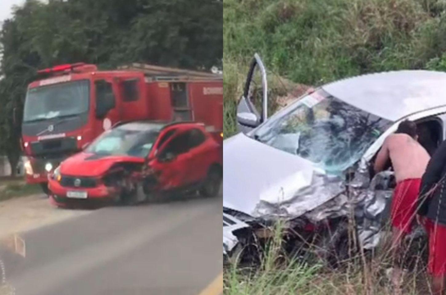 Grave acidente envolvendo dois veículos é registrado na BR-116 Norte em Serrinha