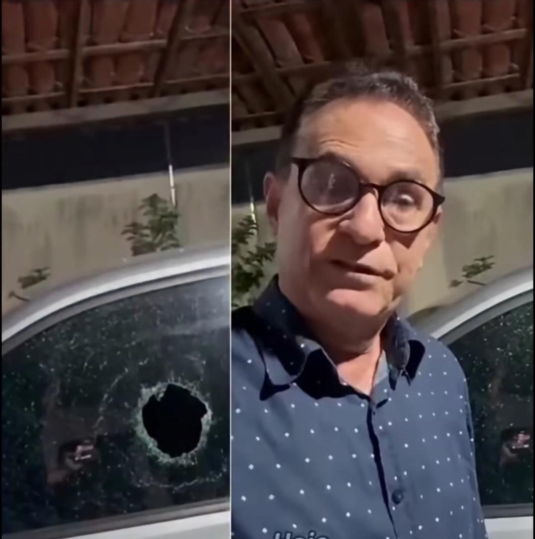 Vídeo: professor relata ataque com pedra durante trajeto de carro em Feira de Santana