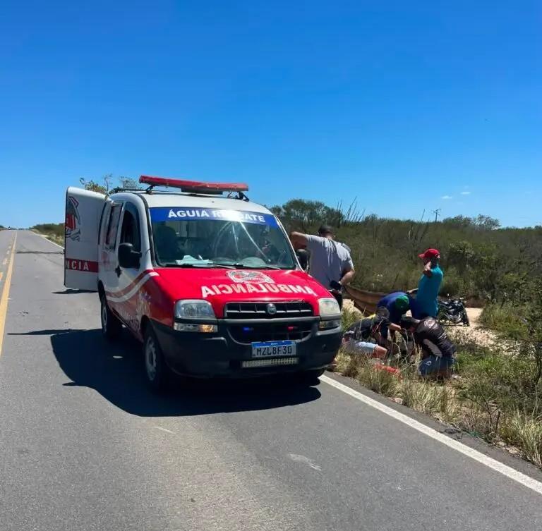 Idoso fica gravemente ferido em acidente na BA-409 entre Coité e Serrinha