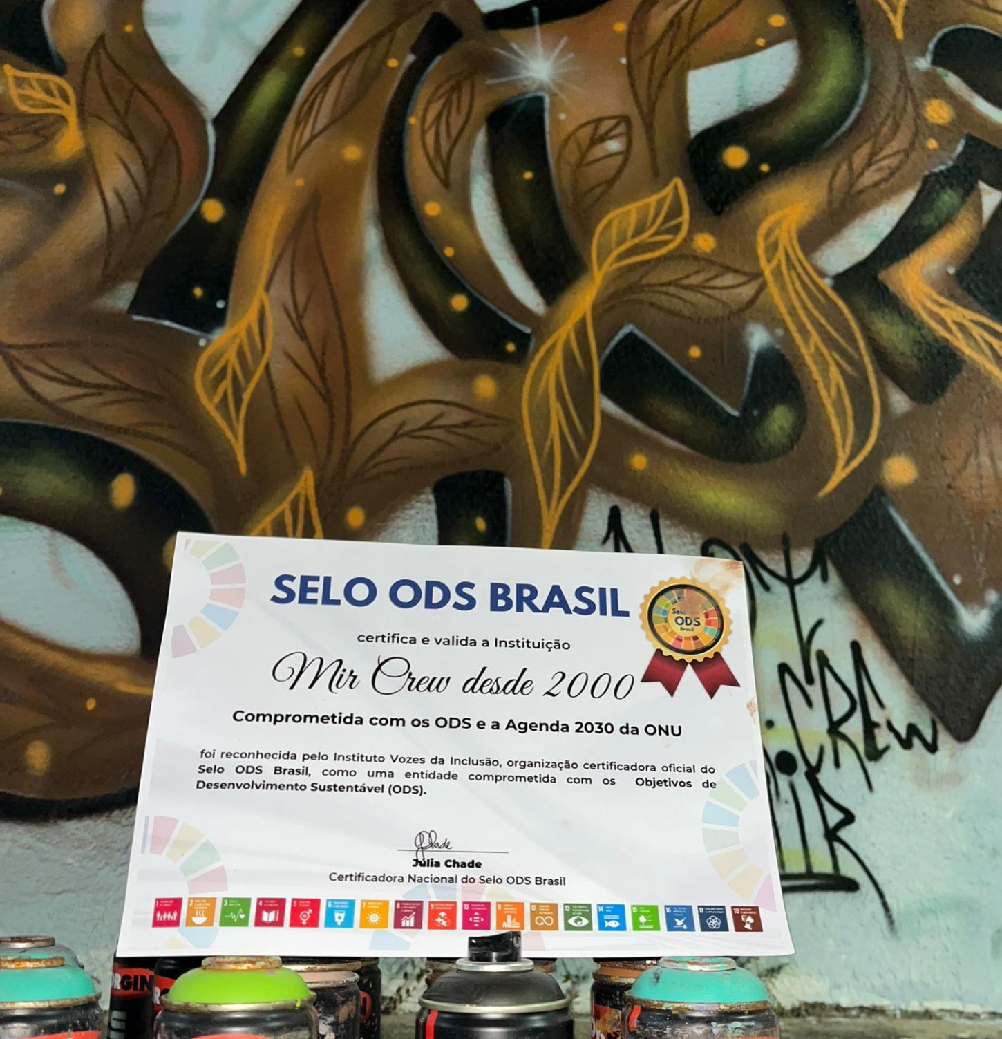 Maurício Lima, BLOT-MIR, e o MIR CREW DESDE 2000 recebem comunicação relacionada ao SDGs in Brazil 2026