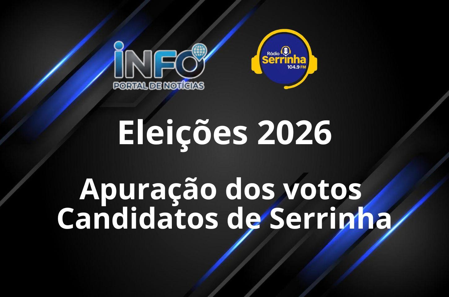 Apuração dos votos - Candidatos de Serrinha