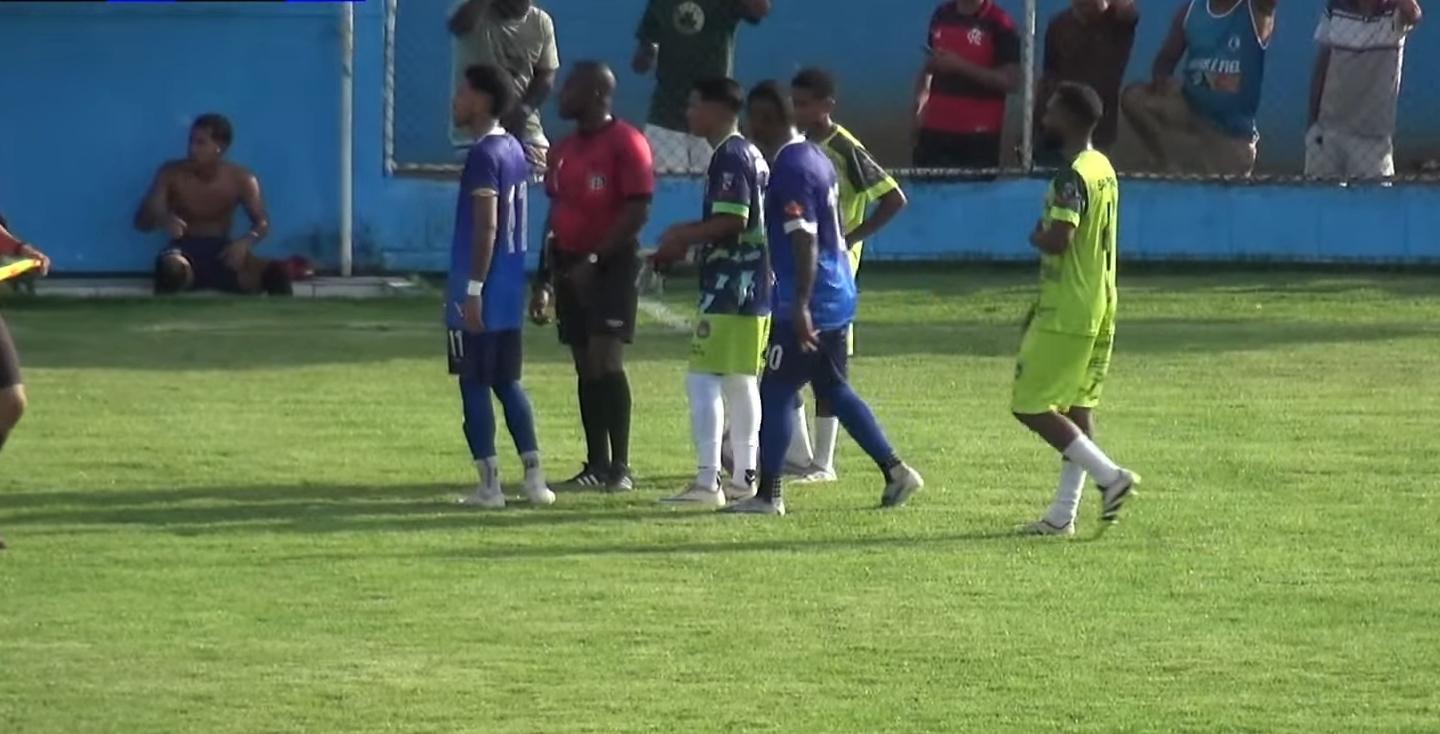 Jogo do Intermunicipal termina aos 34 minutos do 1º tempo após seleção ficar com número insuficiente de atletas em campo