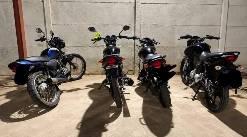 Quatro motocicletas são apreendidas após abordagem do Pelotão Carcará em Serrinha